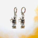 Lil Grim Reaper Lever Back Earrings