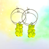 Gummy Bear Hoop Earrings - Various Colours